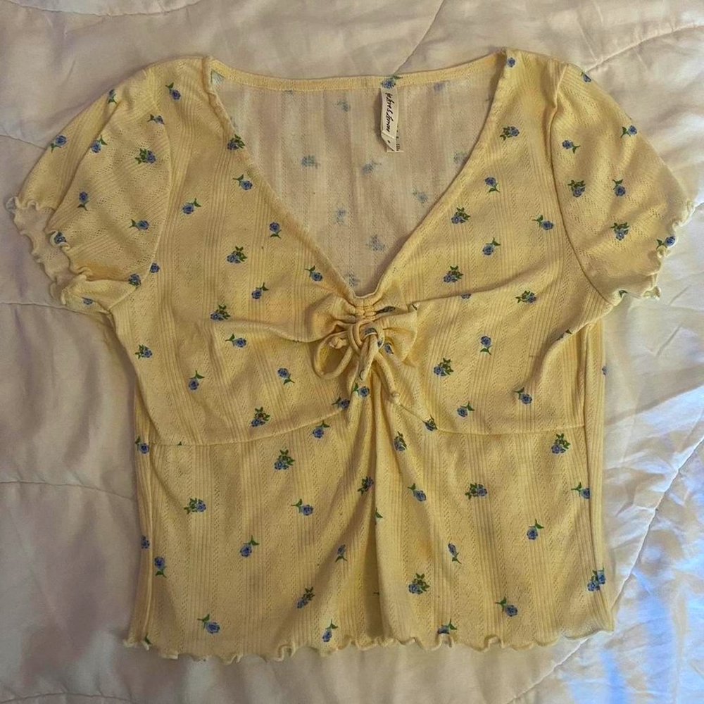 for love and lemons yellow flower top